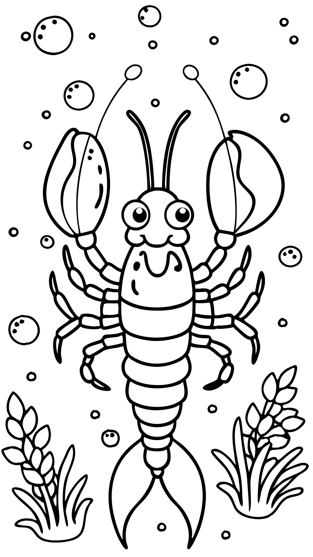 lobster coloring page